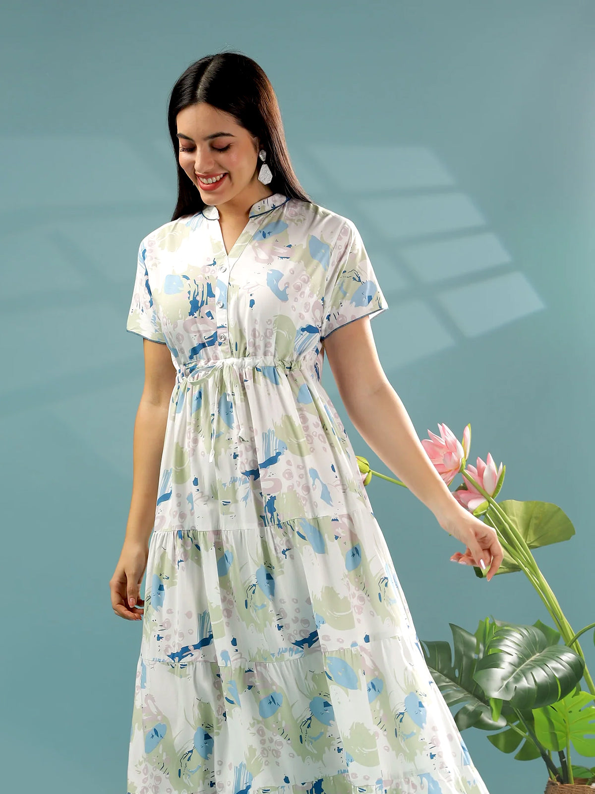 Frock Model Nighties Gown Type Nighty Kurta Pajama Ladies Night Long Cotton  Night Dress Buy Classic Chic Frock Style Nighties Online At