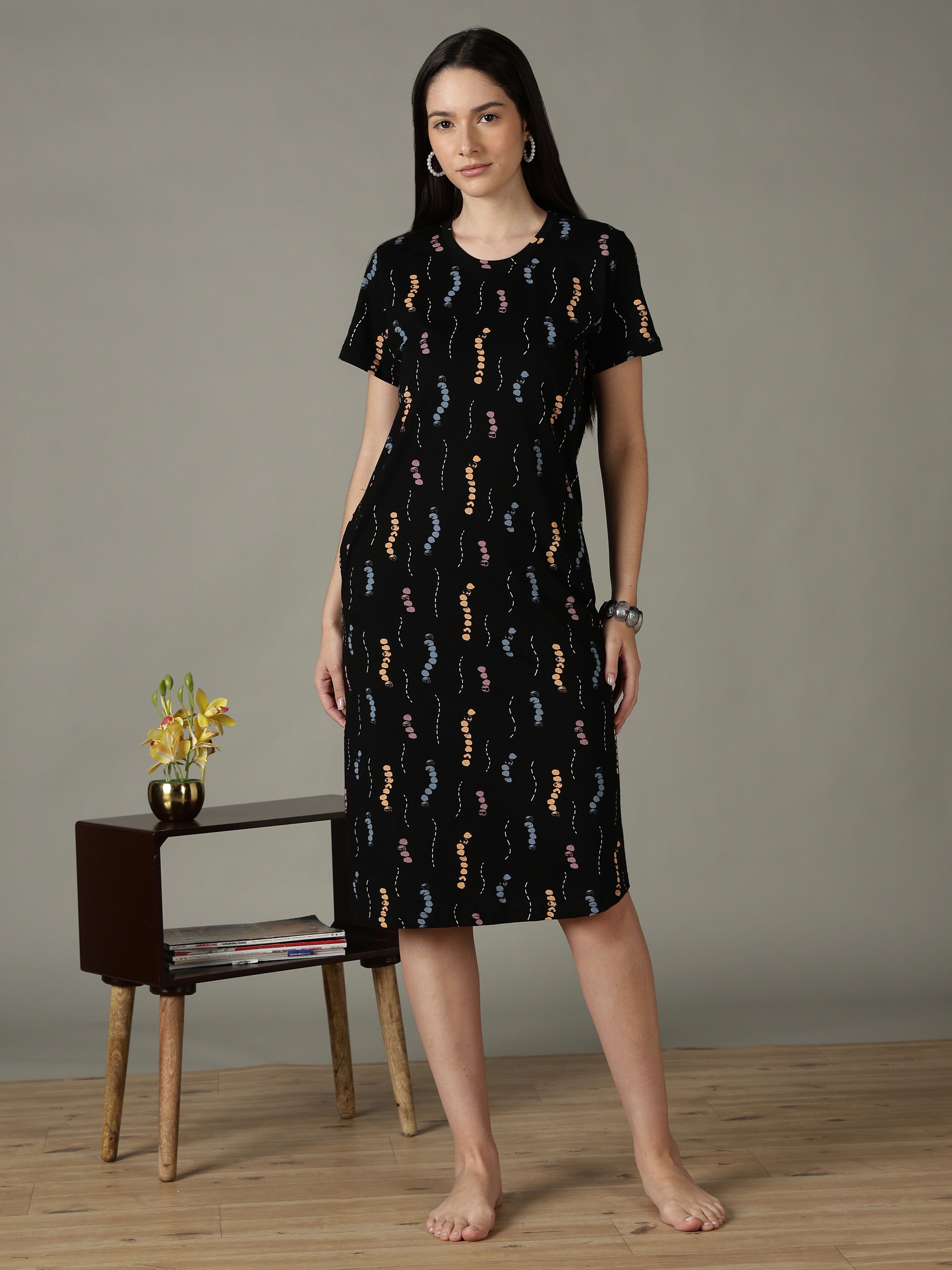 night dress short nighty Camey Ladies Night Dress Ideal for a Sound Sleep