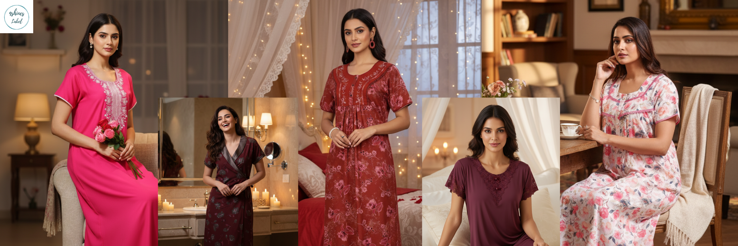 Which type of nightwear is most comfortable for women at home?