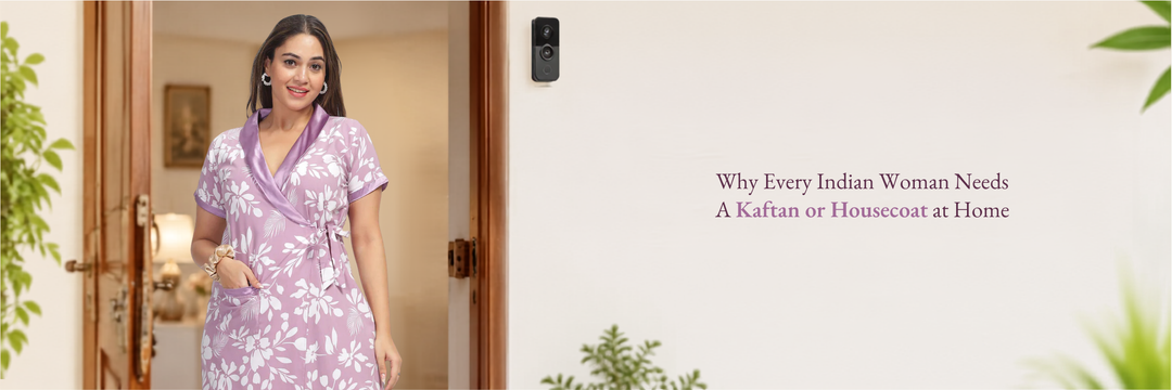 The Doorbell Outfit: Why Every Indian Woman Needs A Kaftan Or House Coat At Home