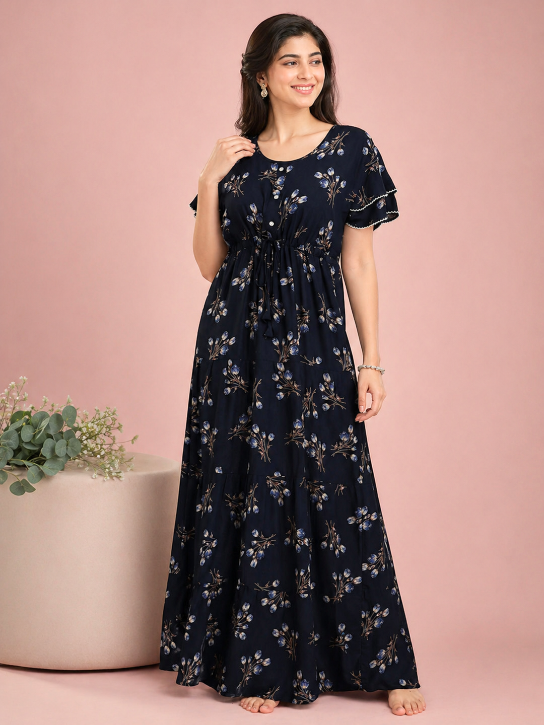 Frock Style Nighties Of Women