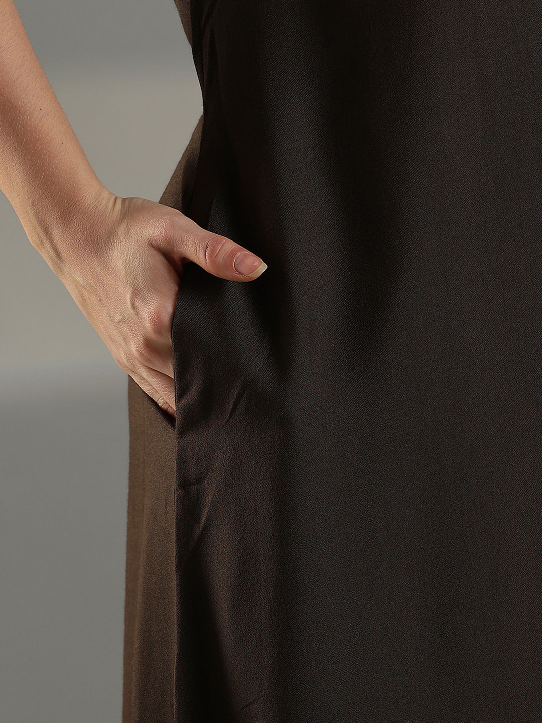 Olive Green Embroidered Nighty for Women Soft Cotton Blend