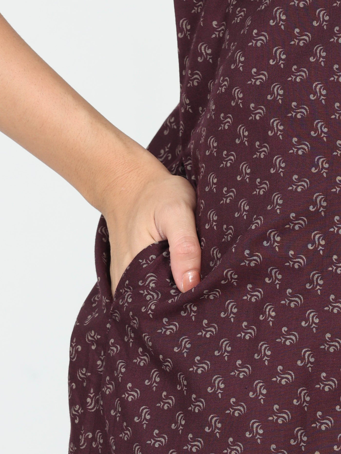 Polyester Viscose Designer Nighty Violet