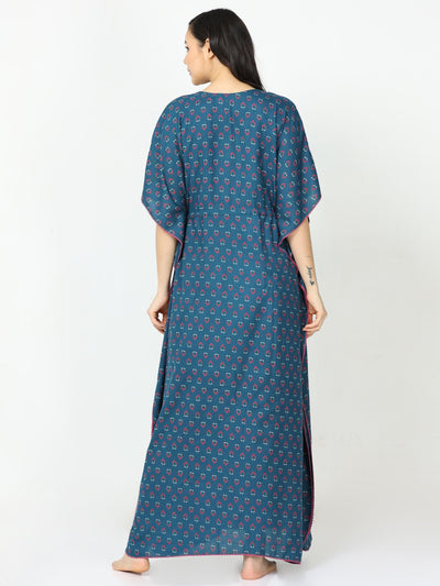 Alpine Designer Kaftan | Steel Blue