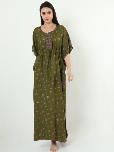 Alpine Designer Dark Green Kaftan