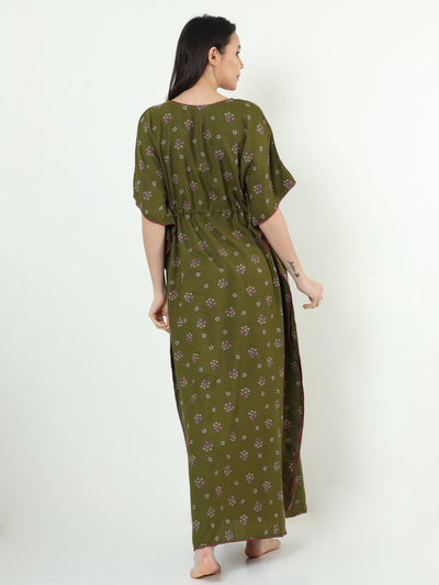 Alpine Designer Dark Green Kaftan