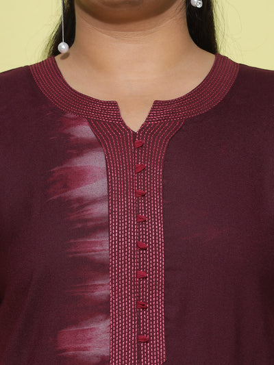 Alpine Designer Nighty Maroon