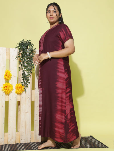 Alpine Designer Nighty Maroon