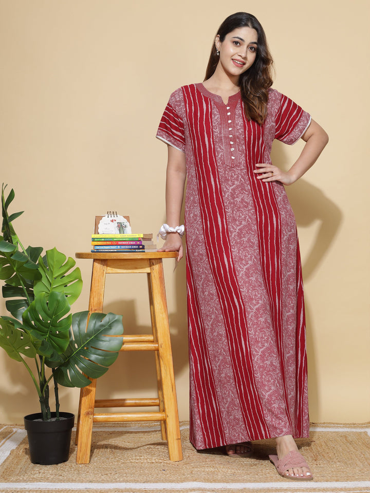  Alpine Nighty  Shop Cool and Comfortable Red Sexy Nighty at 9shines Label- 9shines label 