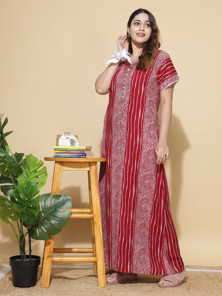  Alpine Nighty  Shop Cool and Comfortable Red Sexy Nighty at 9shines Label- 9shines label 