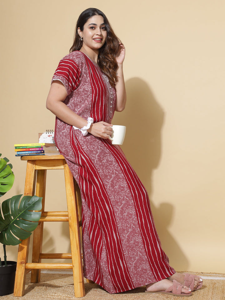  Alpine Nighty  Shop Cool and Comfortable Red Sexy Nighty at 9shines Label- 9shines label 