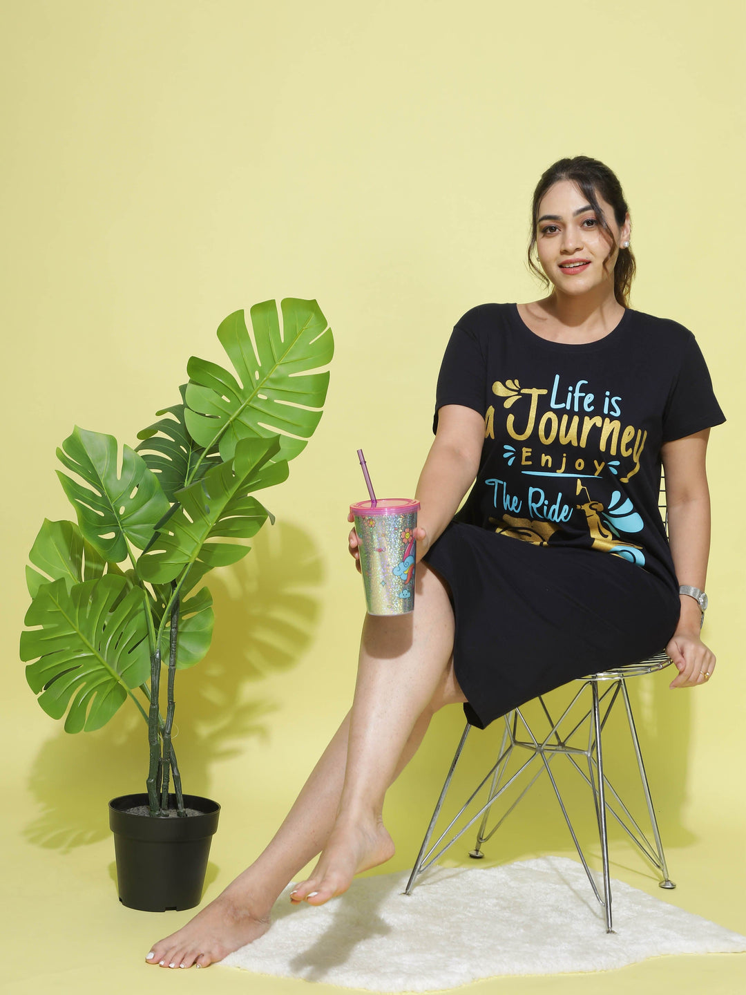  Plus Size Short Nighty  3xl Nighty - Shop Oxford Blue Short Nighties For Ladies- 9shines label 