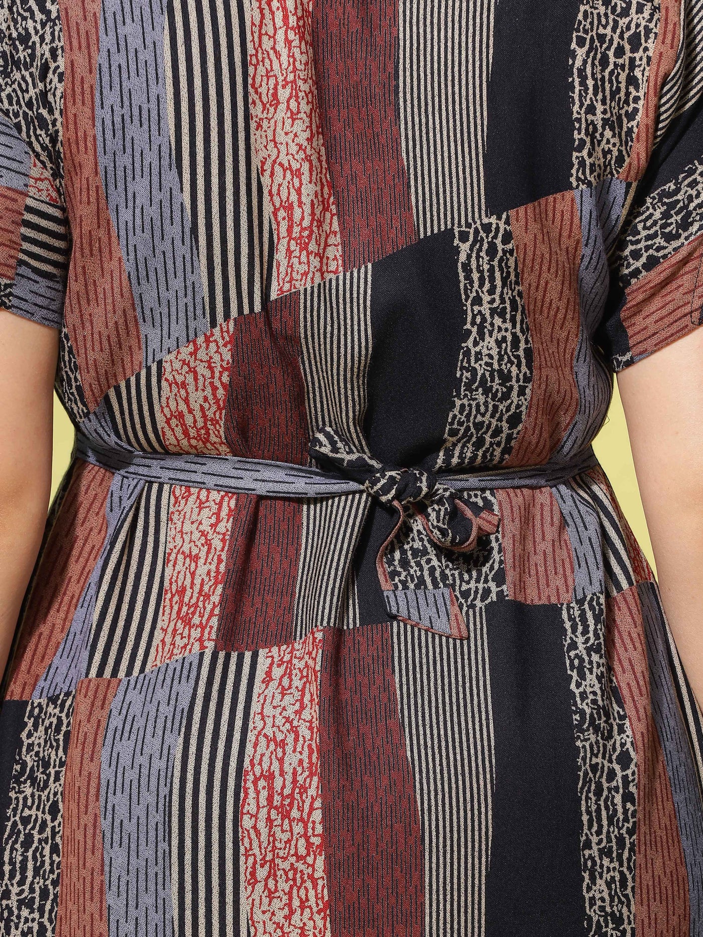 Viscose Top Collar Neck Denim Blue