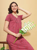 Cotton Blend Designer Maxi Ruby Nighty