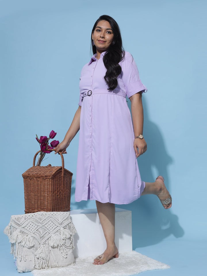  Casual Dresses  Plus Size Dresses For Women - Buy Lilac Dress For Women- 9shines label 