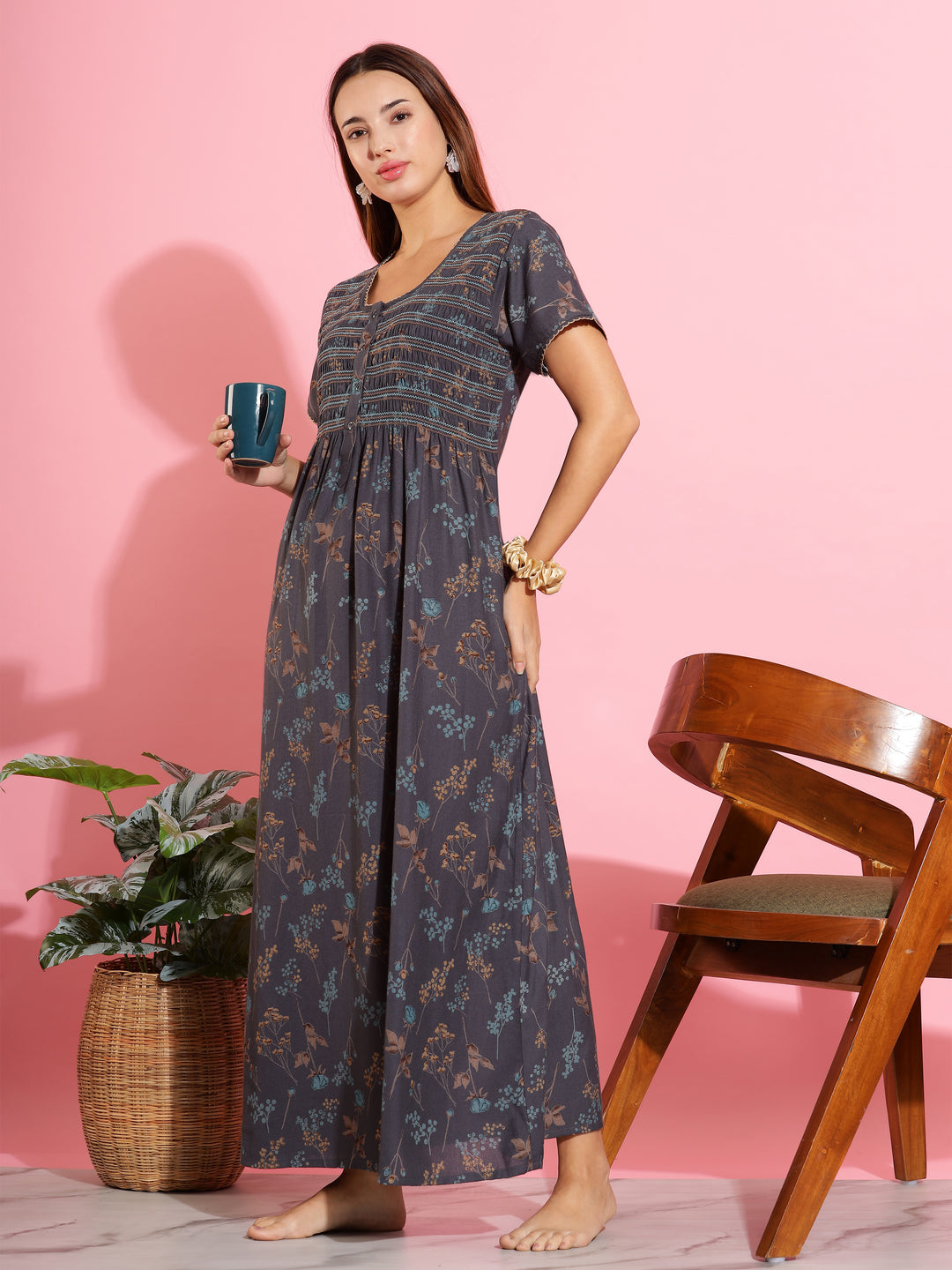 maxi dress nighty Cotton Maxi Nighty