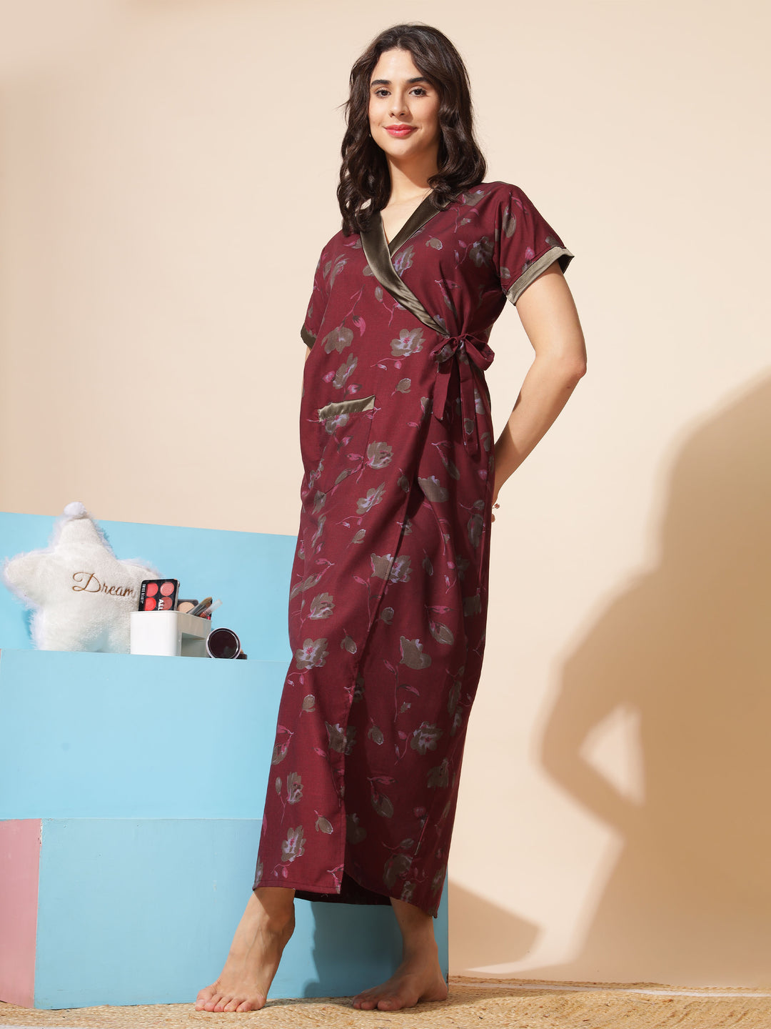 Housecoat Nighties Cotton On Women's 100% Cotton Short Sleeves