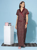 Viscose Blend House Coat Marron