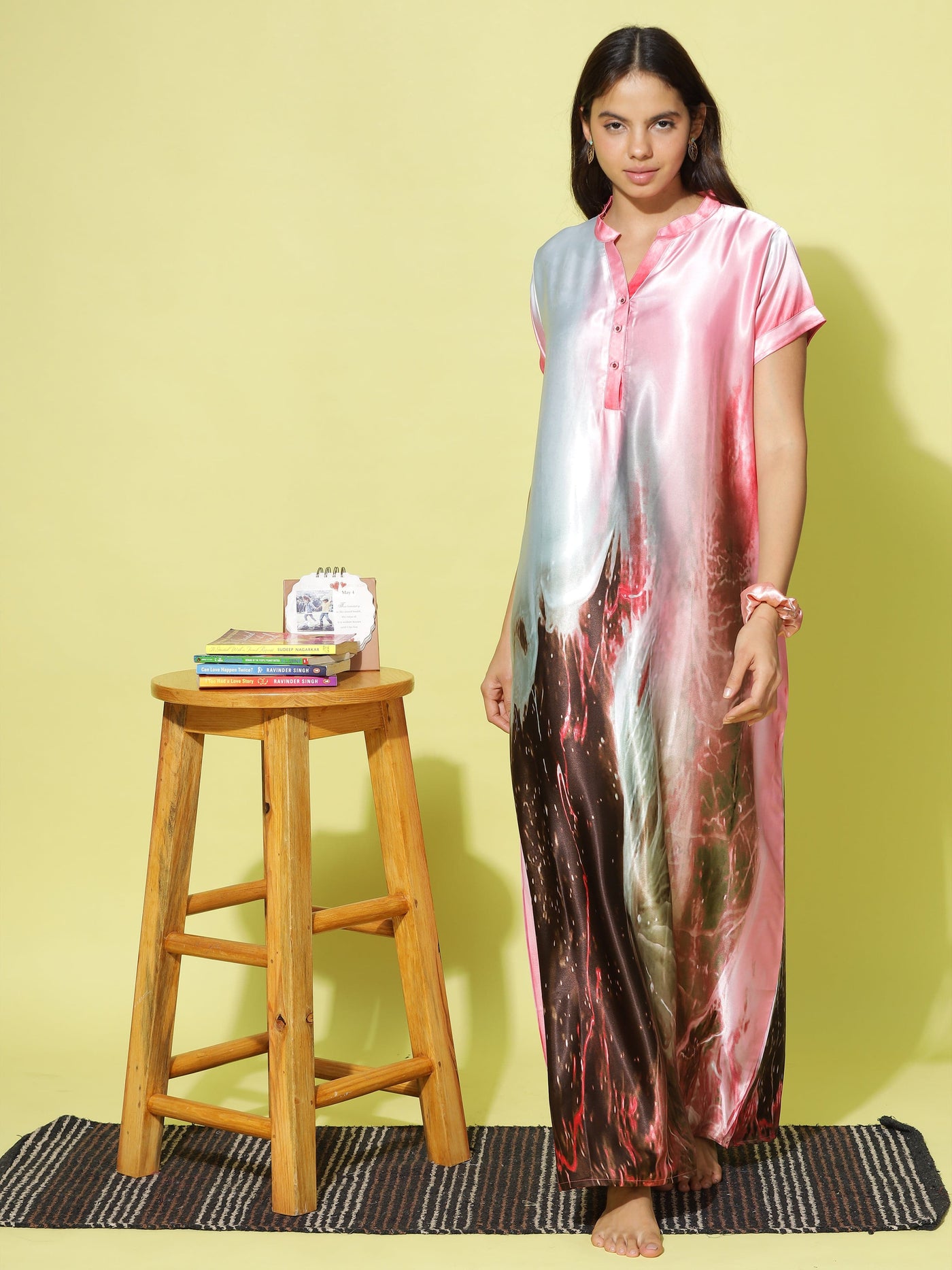 Satin Designer Blue Nighty