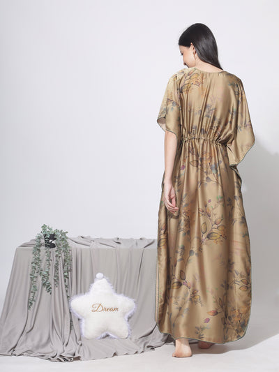 Satin Kaftan Mint Green