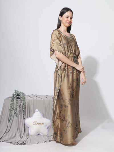 Satin Kaftan Mint Green
