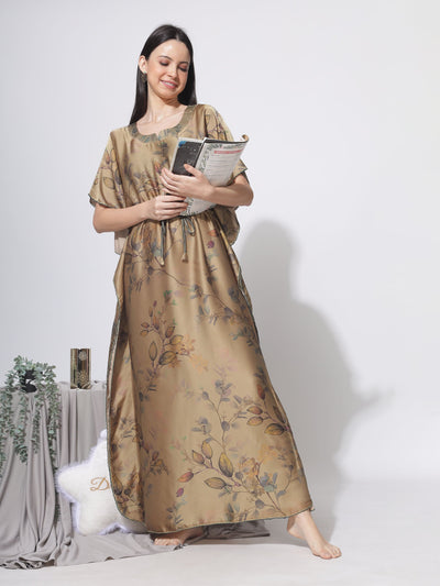 Satin Kaftan Mint Green