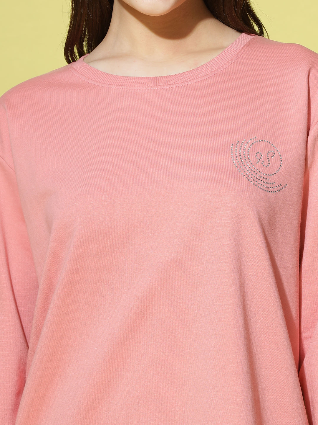  Sweatshirt  Shop Trendy Peach Sweatshirts: Full Sleeve Comfort at 9shines Label- 9shines label 