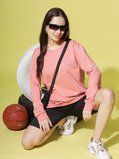 Loop knit  Sweatshirt Peach