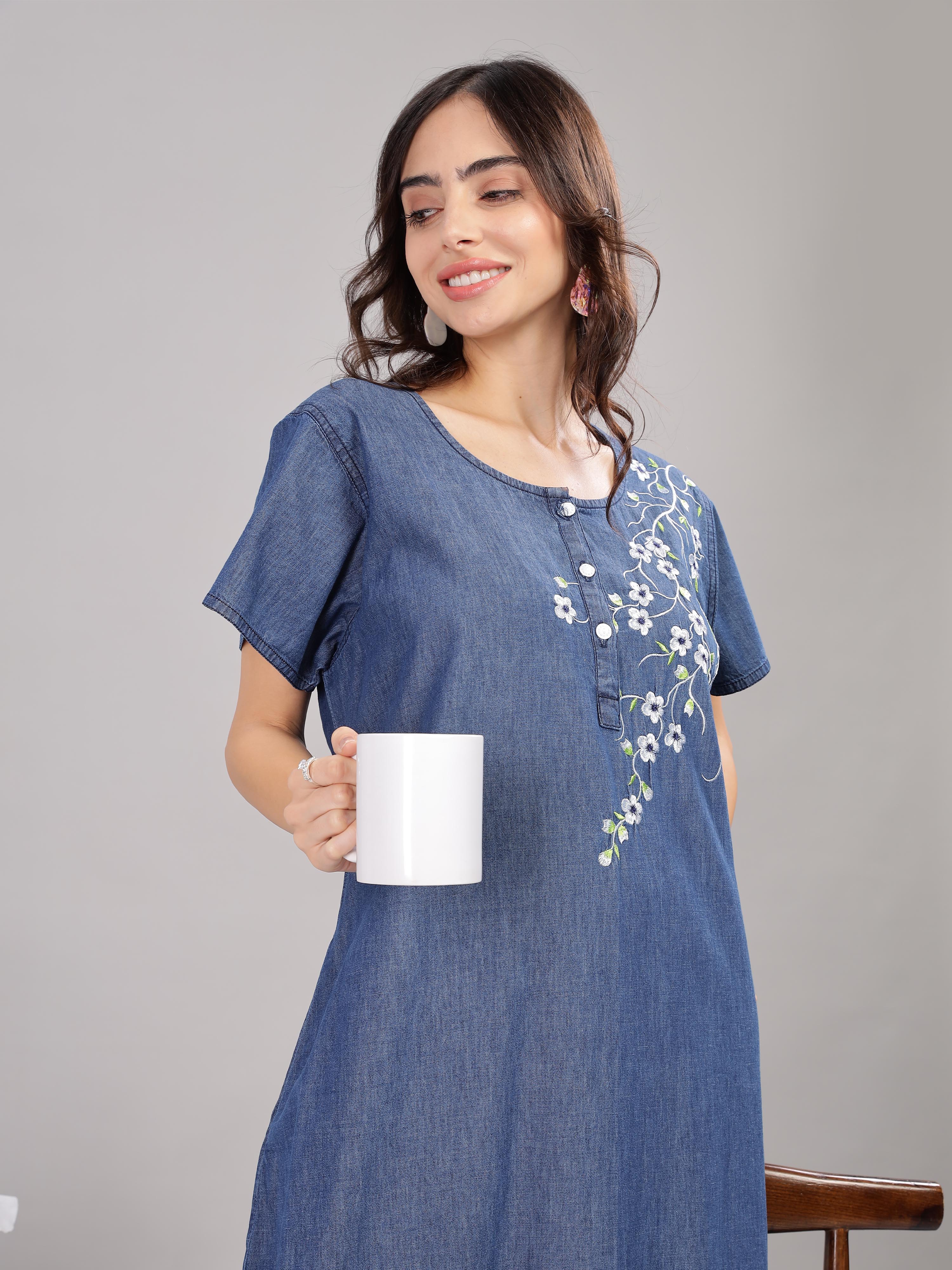 Denim Nighty - Buy Nighty For Women Online at Great Price