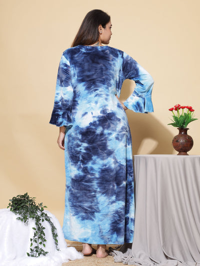 Velvet Designer Nighty Blue