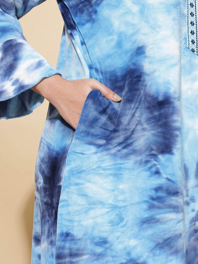 Velvet Designer Nighty Blue