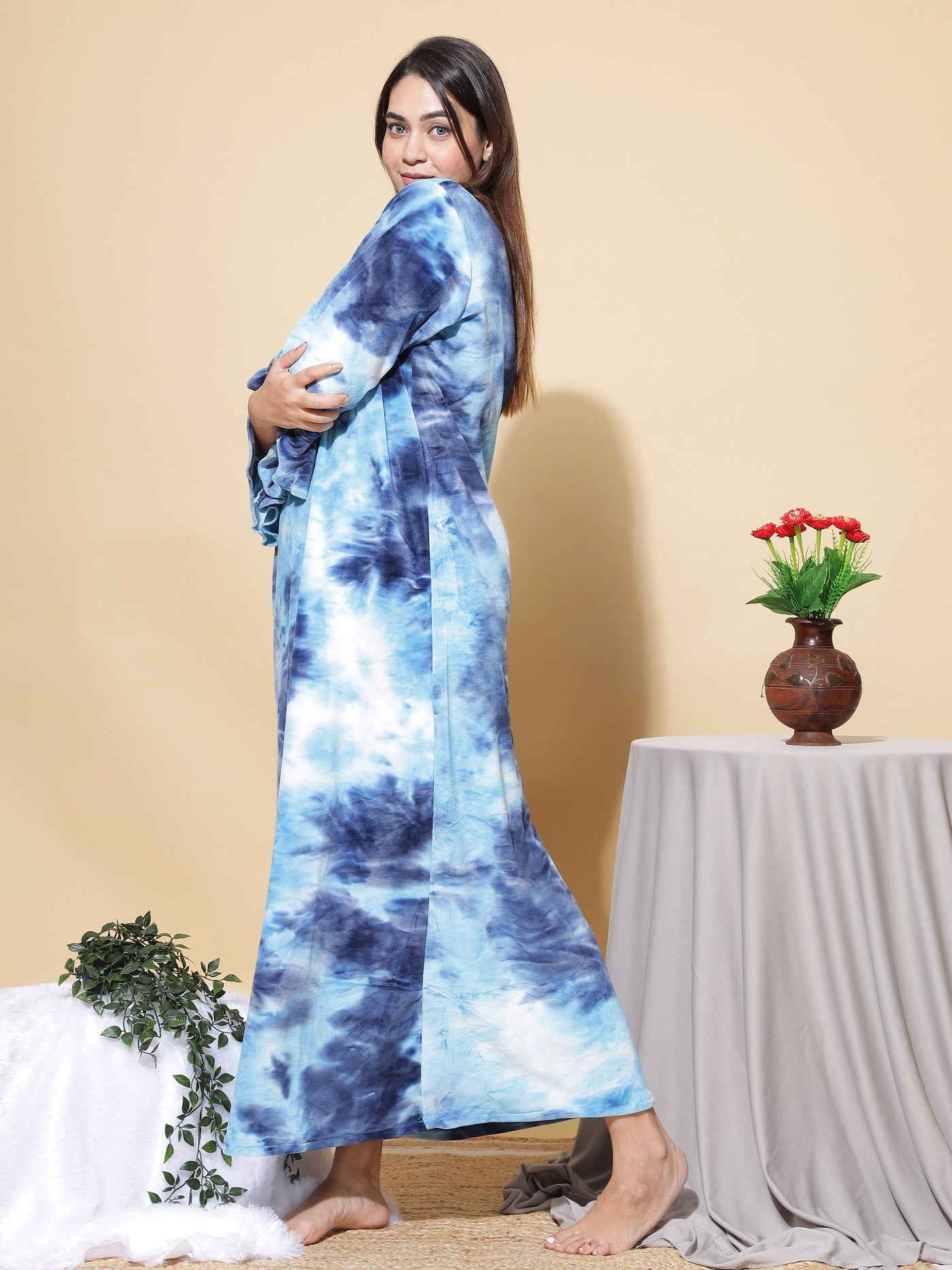 Velvet Designer Nighty Blue