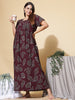 Crush Designer Nighty Dress Maroon