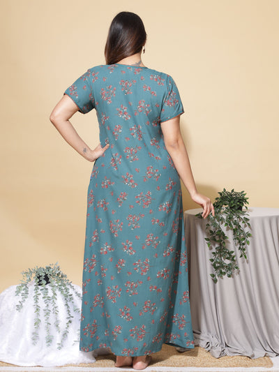 Alpine Designer Teal Blue Nighty