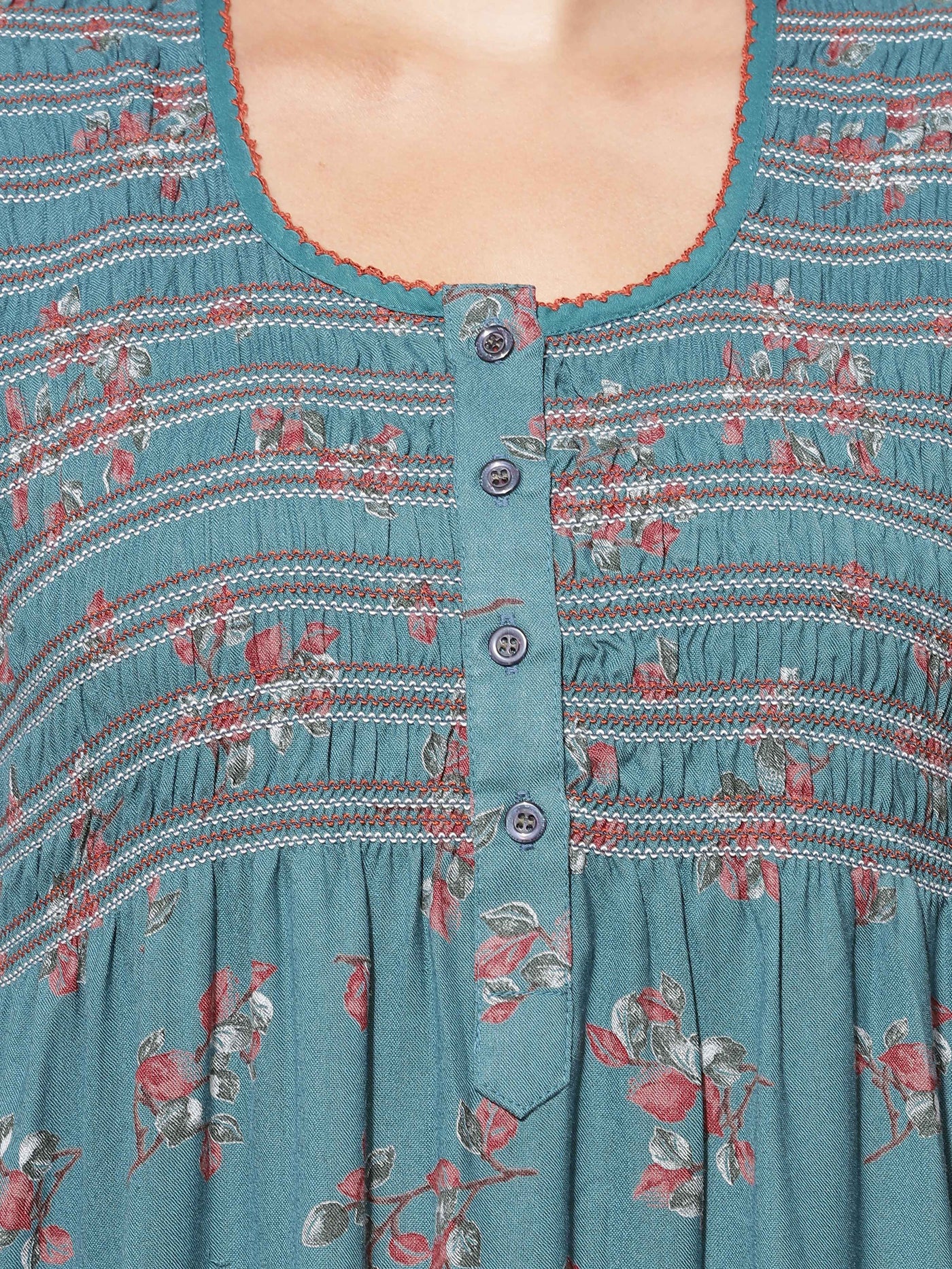 Alpine Designer Teal Blue Nighty