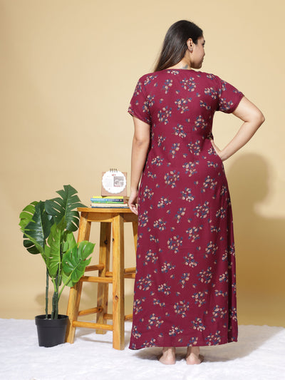 Alpine Designer Maroon Nighty