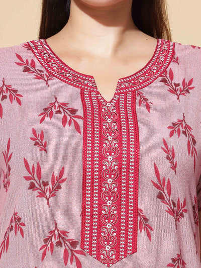 Alpine Red Designer Maxi Nighty