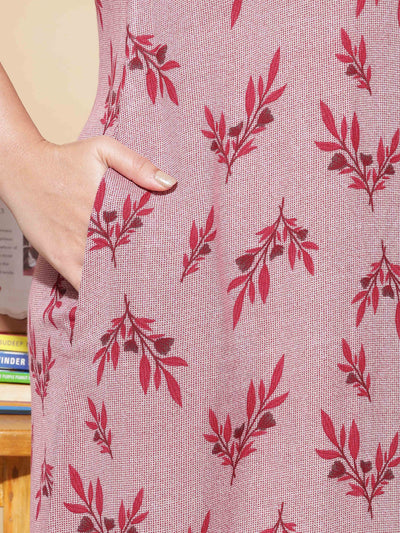 Alpine Red Designer Maxi Nighty