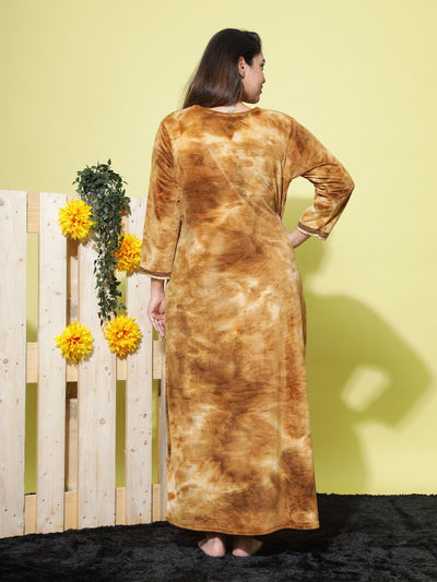 Velvet Designer Nighty Sand Brown