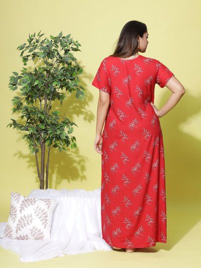 Viscose Designer Orange Nighty