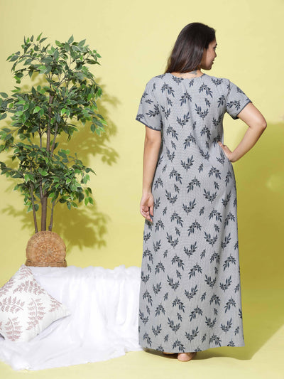 Alpine Green Designer Maxi Nighty