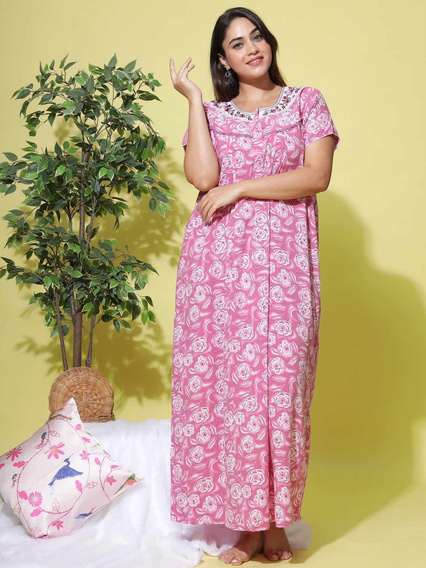Crush Designer Nighty Dark Pink