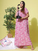 Dark Pink Crush Designer Nighty Dress