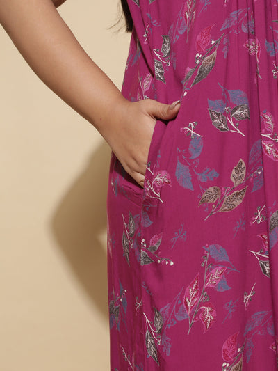 Viscose Designer Nighty Pink