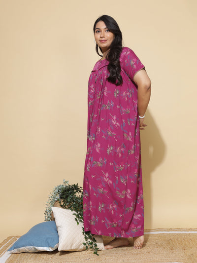 Viscose Designer Nighty Pink