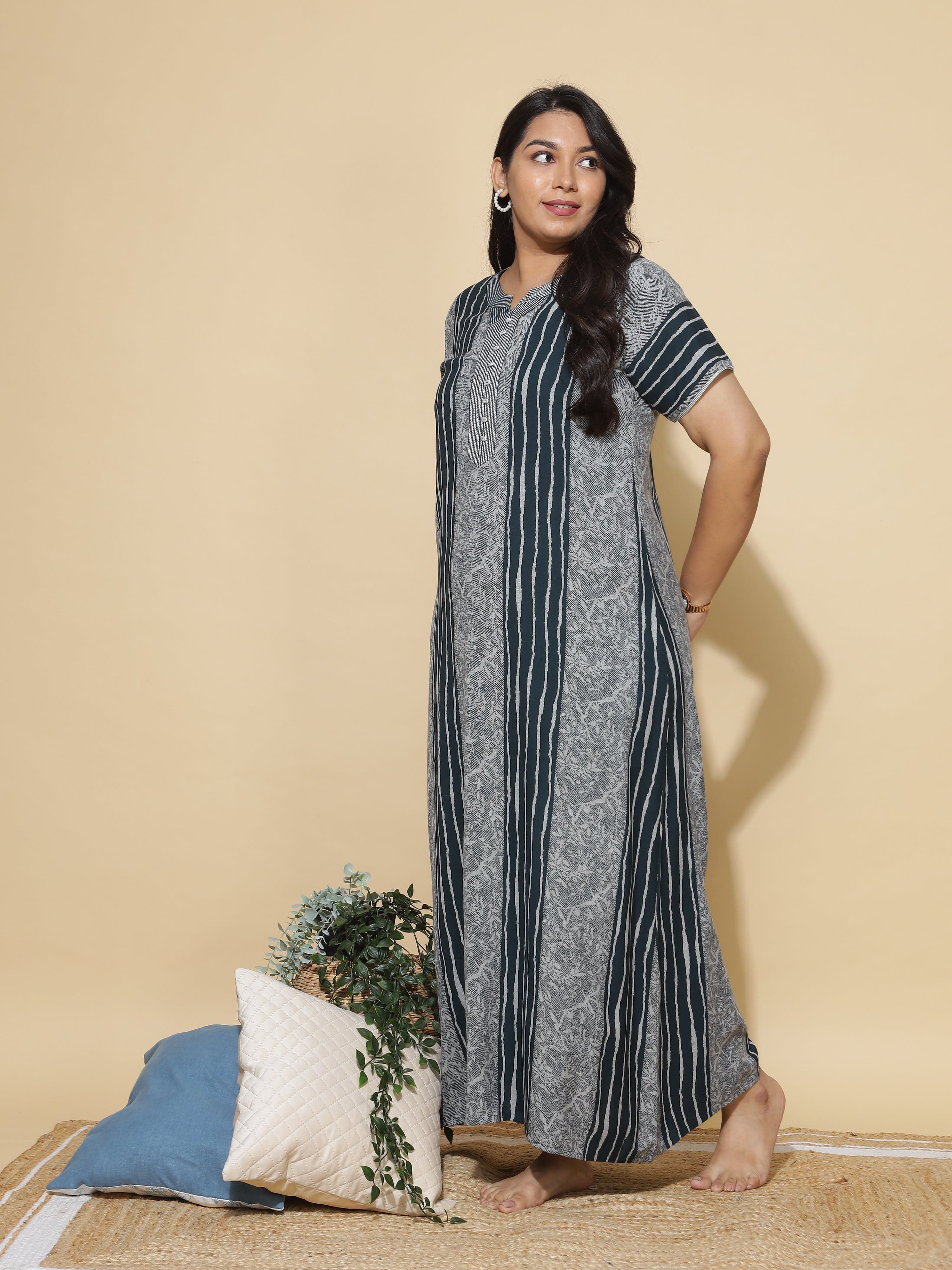 Buy Alpine Designer Maxi Nighty Green at 9shines label