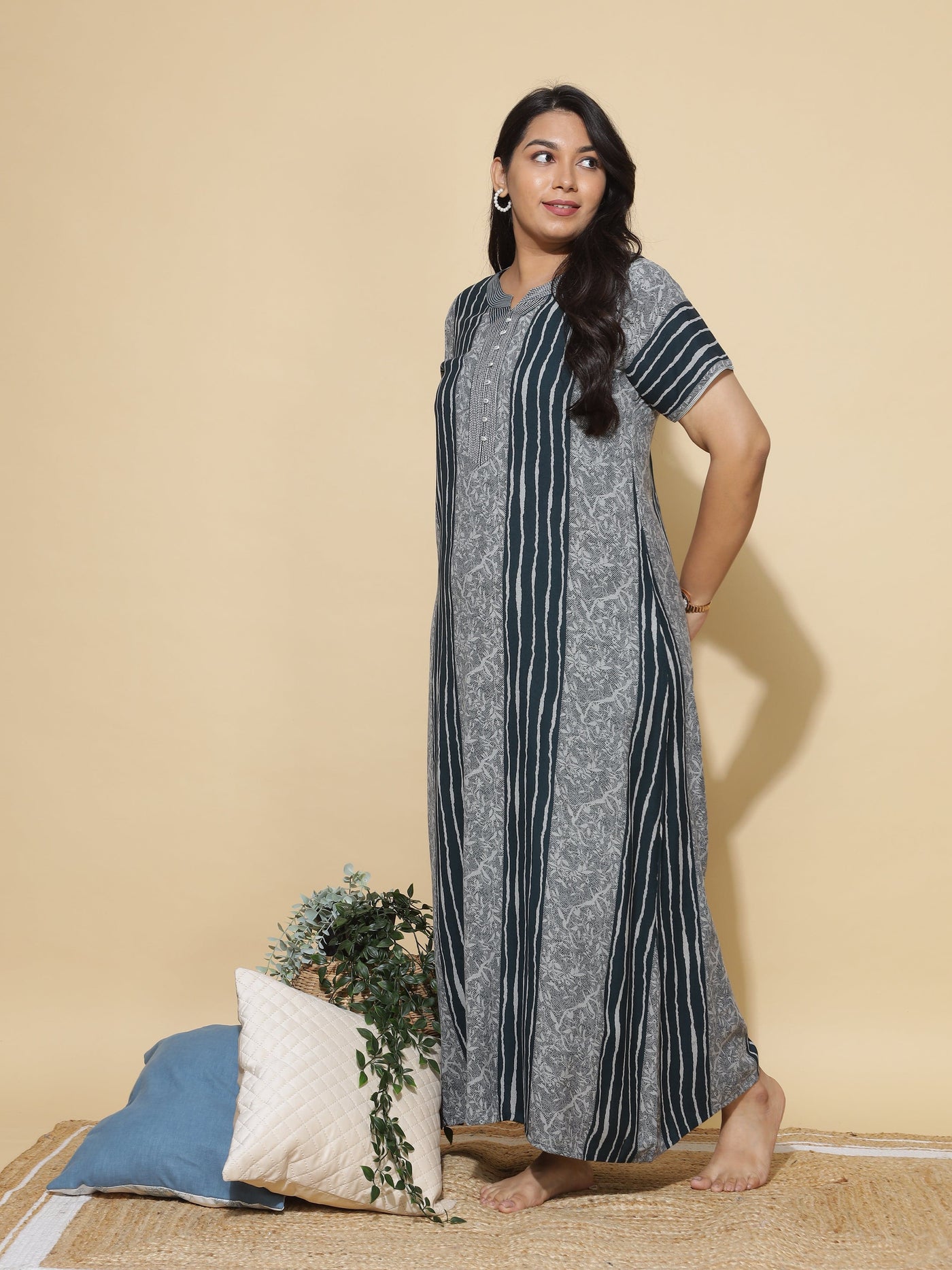 Alpine Designer Maxi Nighty Green