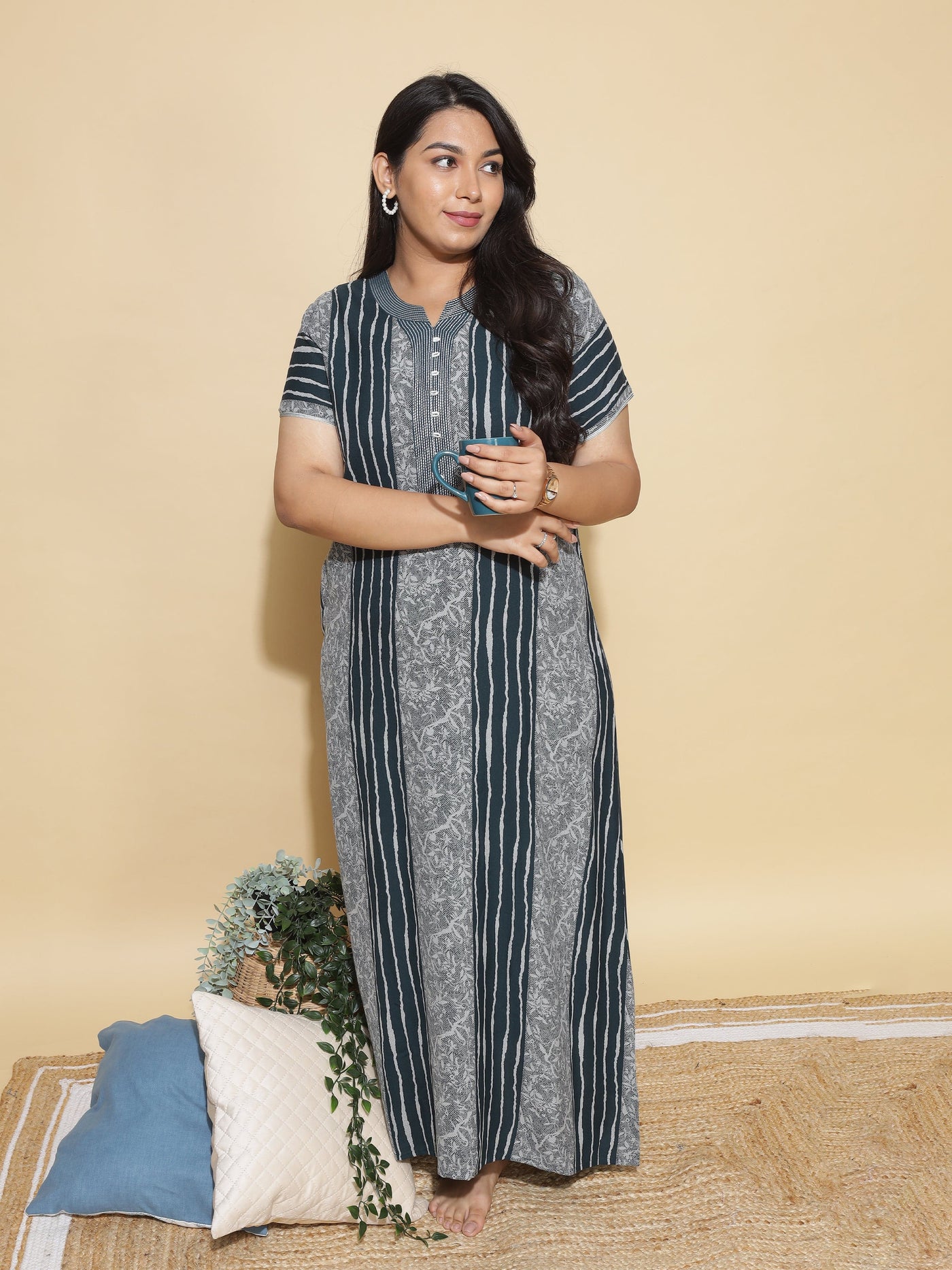 Alpine Designer Maxi Nighty Green