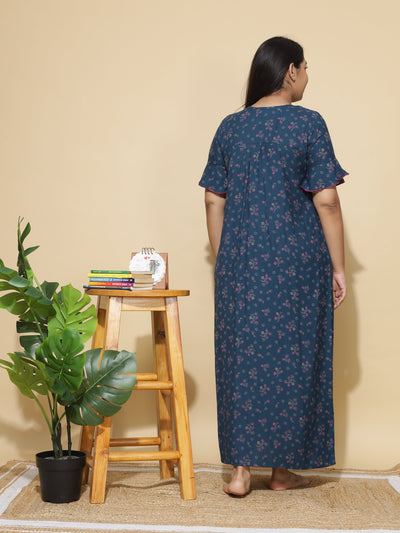 Alpine Designer Maxi Rama Green Nighty