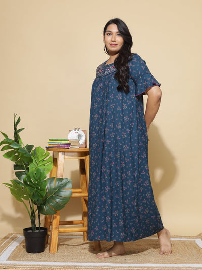 Alpine Designer Maxi Rama Green Nighty